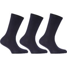 Socks Universal Textiles Kids Plain Cotton School Socks (Pack Of 3) (UK Shoe 4-6.5) Navy