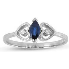 RL2109SD-4.5 0.35 CTW Diamond & Sapphire Ring, 14K Gold