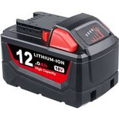 Pdstation 18V 12AH for Milwaukee M18 fuel 48-11-1812 xc Lithium-Ion High Output Battery 48-11-1850 48-11-1815 48-11-1890 48-11-1865 48-11-1852