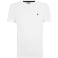 Original Penguin Pin Point Embroidered Logo Organic Cotton T-Shirt - Bright White