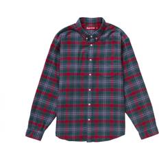 Supreme Shirts Supreme Plaid Flannel Shirt - Slate