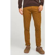 Chinos - Herre - Orange Bukser Jack & Jones Lærredsbukser brun