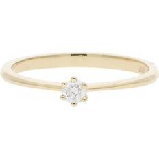 Hochzeitsringe JuwelmaLux Verlobungs Ring 585 Gold mit Brillant 0,10 Carat JL10-07-0127