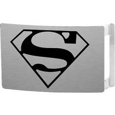 Buckle-Down DC Comics Superman Rock Star Belt Buckle Brushed Silver/Black