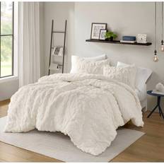 Intelligent Design Larissa Animal Chenille Comforter Set 3-Pc - Off-White Bedspread Beige (228.6x228.6cm)