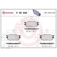 Friction Breaking Brembo Brake Pad Set P 30 026