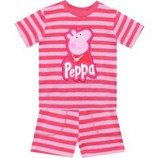 Peppa Pig T-Shirt and Shorts Set Girls Clothes for Summer Towel Shirt and Short Pink