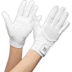 Protections Corporelles Gants de concours équitation en maille Premier Equine Presa Blanc