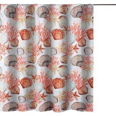 Beach Days Coral Bath Shower Curtain