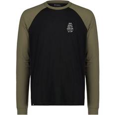 Merinowol Overhemden Mons Royale Icon Raglan Merino - Dark Olive/Black