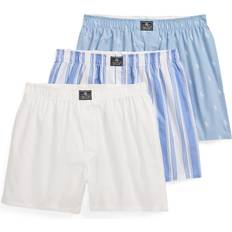 Ralph Lauren 3-pak Cotton Boxershorts, Stripe/White/Est Blue