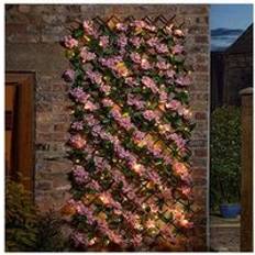 In-Lit Pink Blossom Trellis Leaves And Flowers 180 x 60 cm