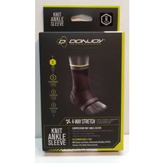 DonJoy knit ankle sleeve brace medium left right 4-way stretch compression Black