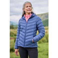 Microfiber Outerwear Mountain warehouse Seasons Padded Water Resistant Coat Puffer Jacket - Blue