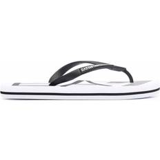 Man - White Flip-Flops Shoes ea7 logo code xcq004xk196-d611 -9m