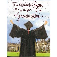 Regal Wonderful son on your graduation greeting card 7"x5.5" traditional