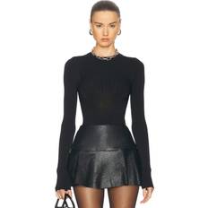 XXL Blusas MUGLER Long Sleeve Top - Black