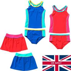 Red Bathing Suits Children's Clothing H2O Sporty Tankini Swim Set Red 7-8 Years