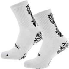 Loops 9-12 ADULT Anti Slip Grip Sports Socks WHITE Football Gym Running
