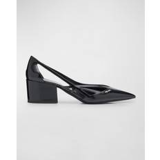 Prada Heels & Pumps Prada Leather Cut-Out Pumps - Black