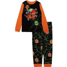 Marvel Pajamases Children's Clothing Marvel Boys' Kids' 2-Piece Snug-fit Cotton Pajamas Set, Spider Scare