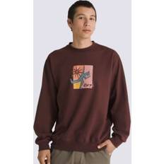 Vans Men Sweaters Vans Sweatshirts, male, Brown, Crewneck Sweatshirt