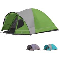 Portal Portal Outdoors Unisex's Zeta Spacious Dome Tent, with Fibreglass Poles, Porch and Triple Ventilation, Sleeps up to 4, Blue, 4 Person
