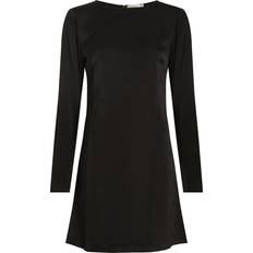 Calvin Klein Elastan/Lycra/Spandex Kjoler Calvin Klein Satin Logo Jacquard Mini Dress Black