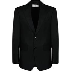 Wolle Jacketts Ami Paris Zwei-Knopf-Blazer Schwarz für Männer