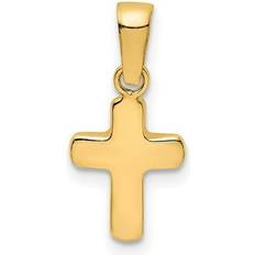 Gold - Men Charms & Pendants Bagatela 14K Yellow Gold Polished Hollow Latin Cross Pendant