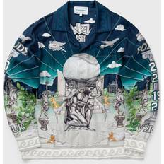 Casablanca Shirts Casablanca LONG SLEEVE CUBAN COLLAR SHIRT men Longsleeves multi in size:XL