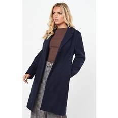 Clothing Dorothy Perkins Petite Unlined Midi Coat Navy