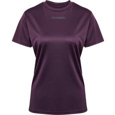 Lila T-Shirts Hummel Funktionsshirt 'Multi' dunkelgrau brombeer