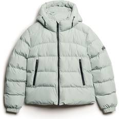 Superdry Hooded Sports Puffer Jacket, Puritan Grey