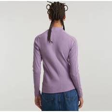 Damen - Violett Blusen G-Star RAW Slim Rib Mock Top