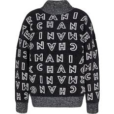 Armani Exchange Women Jumpers Armani Exchange All Over Logo Knitted Jumper Black, Black, Xl, Women