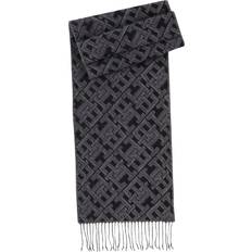 Tommy Hilfiger Men Scarfs Tommy Hilfiger TH Monogram Wool Scarf with Cashmere