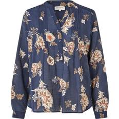 Lollys Laundry Overdele Lollys Laundry Forudbestilling Helenall Shirt Ls 23 Dark Blue blå