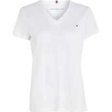 Tommy Hilfiger Femme T-shirts Tommy Hilfiger Heritage V-Neck Tee - Blanc