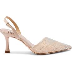 Badgley Mischka 75mm Brenna pumps women Calf Leather/Silk Organza/Calf Leather/Satin Pink