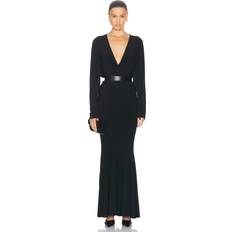 Norma Kamali Dolman V Neck Fishtail Gown in Black Black. (also in M, S, XS)