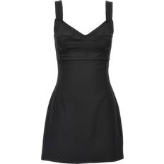 Dolce & Gabbana Vestiti Dolce & Gabbana Gabbana-Corsetry Dress Abiti Nero-Donna Black 40IT