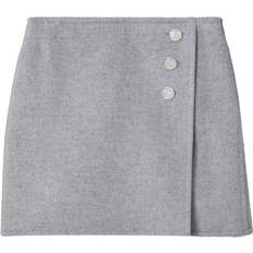 Tory Burch Monogram Mini Skirt - Gray