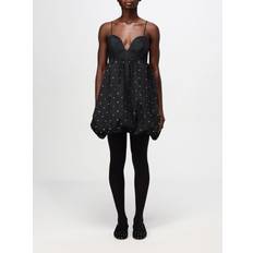 Femme - Laiton Vêtements Pinko Belfort Mini-robe Cloutée - Noir/Transparent