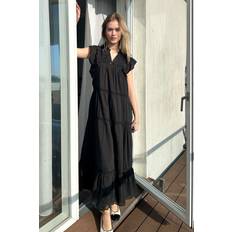 Neo Noir Dresses Neo Noir Maxi Dresses, female, Black, Ankita Voile Dress