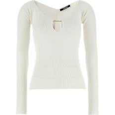 Donna - Oro Bluse Jacquemus Le Haut Pralù Top Bianco-Donna