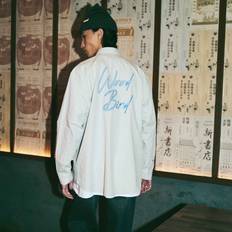 Woodbird Skjorter Woodbird Wbyuzo italics shirt Skjorter til mænd OFF WHITE