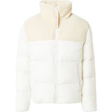 Calvin Klein Material Mix Sherpa Puffer Jacket White