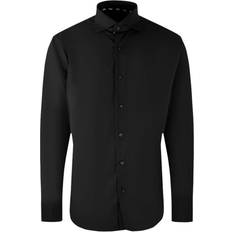 Aquascutum Shirts Aquascutum plain long sleeve black shirt