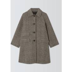 Weekend MaxMara Pitone Check Wool Blend Coat, Brown